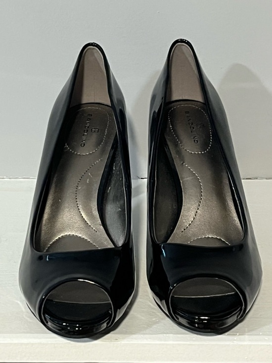 Bandolino Shoes - Bandolino Black Patent Peep-Toe Heels 👠